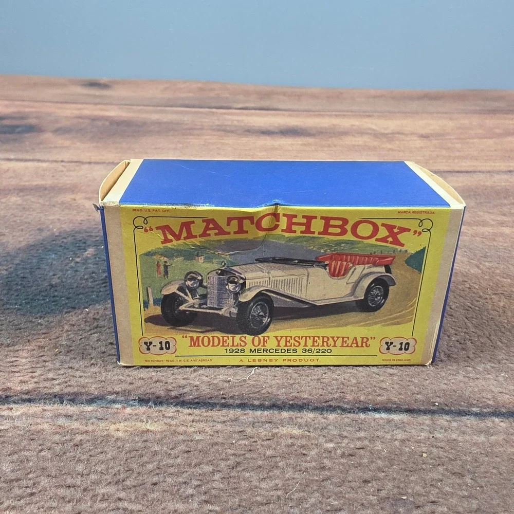 Matchbox 1928 Mercedes Benz 36/220 Models of Yesteryear White Good Y-10 Lesney